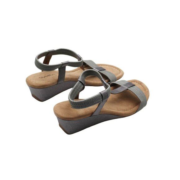 Style & Co Gray Wedge Sandals - Picture 5 of 7